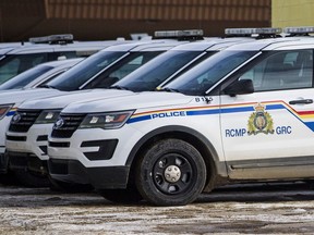 RCMP vehicle in North Battleford, SK. on Wednesday, March 6, 2019. (MATT SMITH/THE STAR PHOENIX)