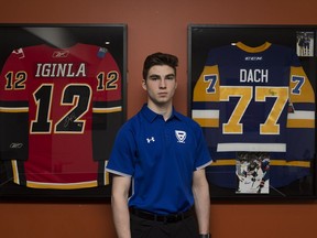 Kirby Dach who stands in his billet family home is currently the top-ranked CHL player for the 2019 NHL Entry Draft in Saskatoon, Sask. on Thursday, March 7, 2019.