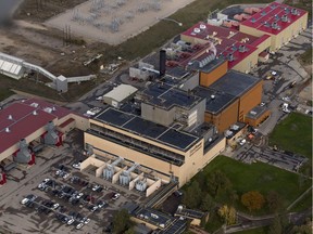 Saskatoon's Queen Elizabeth Power Station is seen in this Oct. 2, 2018 aerial photo. Saskatoon Light and Power will be raising electricity rates to reflect the impact of the federal carbon tax.