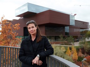 Sandra Guimaraes, the Remai Modern art gallery's chief curator and director of programming, left the gallery in January. She's seen here prior to the gallery's opening on  Oct. 12, 2017.