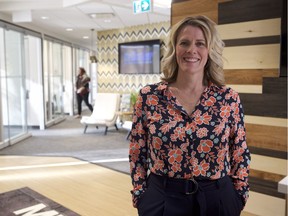 Kendra Cruson, the vice president of operations at the Saskatoon Chamber of Commerce, in the chamber's new offices on Feb. 25, 2019 in Saskatoon, Sask. She hopes the new officers provide a welcoming environment for chamber members and their clients in the future.