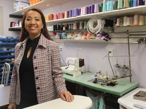 MyLynh Pham, the owner, MyLynh Sewing in Saskatoon's Mayfair neighbourhood, on March 19, 2019. A person with more than three decades of experience in the fashion, sewing and seamstress world, Pham says her new shop will meet the sewing needs of all Saskatoon residents.