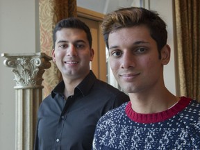 Dylan, left, and Jordan Sidoo at home in December 2017.