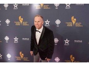 Gerry Dee poses for a photo as he arrives at the Canadian Screen Awards in Toronto on Sunday, March 9, 2014. Sketch-inspired comedy, like Dee's "Mr.D" is in again in Canadian TV.