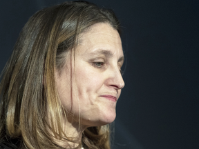 Foreign Affairs Minister Chrystia Freeland: "It is a huge privilege for me to serve in this government."