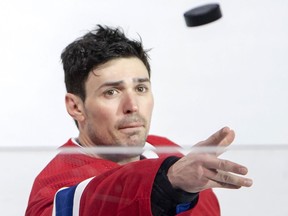 A historic broadcast will hit the airwaves this month when Sportsnet and APTN deliver the first-ever NHL game in Plains Cree. Montreal Canadiens goaltender Carey Price (31) tosses a puck to the fans after defeating the Detroit Red Wings during third period NHL hockey action in Montreal, Tuesday, March 12, 2019.