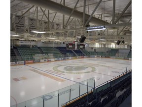 Elgar Petersen Arena, home of the Humboldt Broncos, is shown in Humboldt, Sask., on Saturday, April 7, 2018.