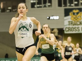 Fifth-year University of Saskatchewan Huskies athlete Julianne Labach was a double-winner at the Huskie Salute awards gala Friday, March 30 in Saskatoon.