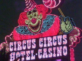 The Circus Circus Hotel Casino is located on Las Vegas Boulevard which is also know as 'The Strip'. The hotel has a circus theme which features clowns and an adventure park for kids.
