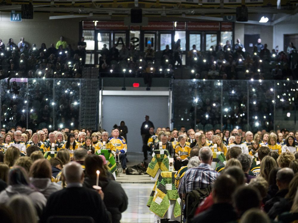 Surviving Humboldt Broncos together again, remembering those lost 