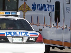 Saskatoon police and ambulance responded to the scene