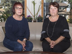 Rose Botting (left) and sister Valerie Cey continue to press for answers in connection with their mother's fatal fall in 2018 in a Rosetown long-term care home