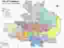 This map of Saskatoon shows the ward boundaries used to elect city councillors in the 2016 municipal election. Changes are being proposed to even out the population between the wards for 2020. (City of Saskatoon)