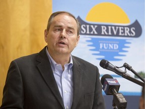 Cameco Corp. CEO Tim Gitzel speaks at a 2016 event in Buffalo Narrows, Sask.