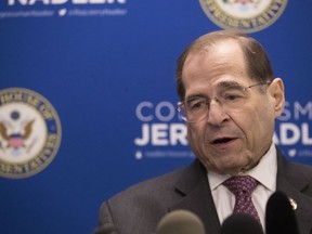 U.S. Rep. Jerrold Nadler, D-N.Y., chair of the House Judiciary Committee, speaks during a news conference, Thursday, April 18, 2019, in New York.