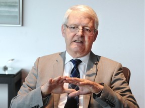 Federal Transportation Minister Marc Garneau speaks to The Vancouver Sun and Province editorial board on Tuesday.