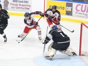 The Tisdale Trojans are headed to the 2019 Telus Cup national championship tournament after winning the West regional tournament. (POSTMEDIA PHOTO/Michael Oleksyn)