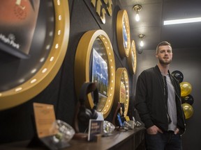 SASKATOON,SK--April 20 0420-NEWS-NFNP- Adam Coates the chief commercial officer of Saskatoon's newest cannabis retailer, Prairie Records, stands for a portrait  at its Broadway location in Saskatoon, Sk on Saturday, April 20, 2019.