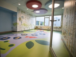 A young child play room on the pediatric floor in the children's emergency area in the Jim Pattison Children's Hospital in Saskatoon, SK on Thursday, May 2, 2019.