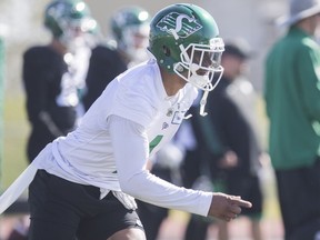 Receiver Shaq Evans is looking forward to ending his touchdown drought in his second season with the Roughriders.