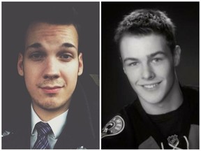 The families of Cade Sprackman (left) and Austyn Schenstead struggled to get answers from the Saskatchewan Occupational Health and Safety (OHS) division after the two died in unrelated workplace accidents. They are calling for a more transparent process. (Supplied photos)