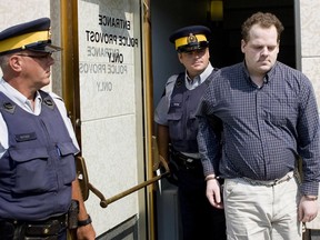 Sex offender Peter Whitmore leaves Court of Queen's Bench on Monday, July 23, 2007 in Regina, Sask. after pleading quilty to abducting and sexually assaulting a Saskatchewan boy and a Manitoba teenager.
