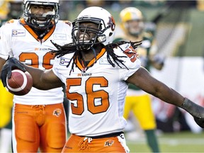 Former B.C. Lions linebacker Solomon Elimimian boosts the Riders' linebackers