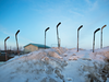 Kayle Neis of the Saskatoon StarPhoenix the news photo category for this shot of hockey sticks stuck in a snowbank in tribute to those killed or injured in the Humboldt tragedy.