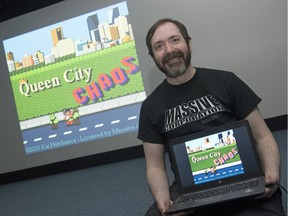 Kai Hutchence, a local game developer, is the head of the game development studio Massive Corporation Game Studios . Kai is making a video game set in Regina called Queen City Chaos. The game has a retro style and will showcase several Regina landmarks.