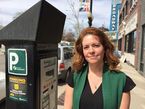DeeAnn Mercier, executive director of the Broadway Business Improvement District, says Saskatoon's business district oppose a possible move by the City of Saskatoon to send parking tickets by mail rather than having enforcement officers place them on the windshields to vehicles. (PHIL TANK/The StarPhoenix)
