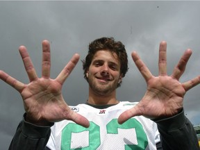 The sure hands of Roughriders receiver Andy Fantuz produced a two-play, 88-yard scoring march on Oct. 14, 2007.