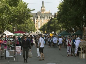 Shoppers look for sales during the annual Second Avenue Sidewalk Sale.
