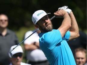 Graham DeLaet gives some pointers during the Graham Slam golf clinic at Riverside Country Club in Saskatoon on June 12, 2017.