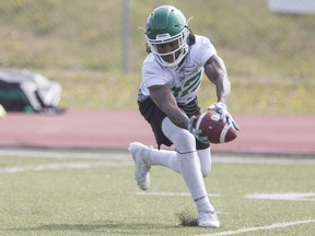 Naaman Roosevelt is back for a fifth season catching passes for the Saskatchewan Roughriders.