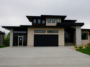 With striking curb appeal, the Stars Lottery grand prize show home in Greenbryre is a liveable modern home for a family who likes extra space. (Jennifer Jacoby-Smith/The StarPhoenix)