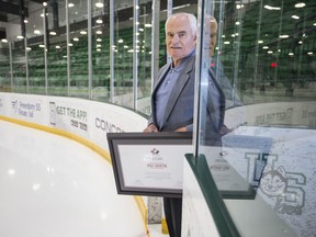 Longtime hockey volunteer Wilf Martin was recently recognized by Hockey Canada for his long involvement in the sport.