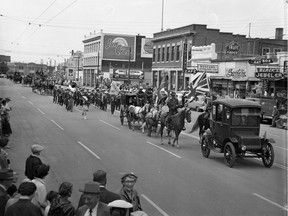 A photo from Old Timers Day at Pion-Era, from July 4, 1956. (City of Saskatoon Archives StarPhoenix Collection S-SP-B4360-8)