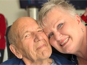 Arlene Jorgenson (right) and husband Stewart Foss pose for a photo in their home in Crossmount, Sask. (Supplied photo) Photo submitted on June 21, 2019.