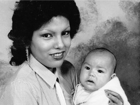 Patricia Maye Favel, also known as Patsy, with her baby boy, Cody Blue Favel. Patsy Favel disappeared Sept. 30, 1984.