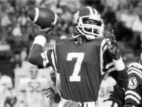 Joe (747) Adams threw for 355 yards in his CFL debut with the Saskatchewan Roughriders in 1982.