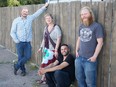 BESTPHOTO (left to right) Cory Perkin, Carly Perkin, Jordan Diederichs, and Kale Perkin make up the Saskatoon folk outfit Dirty and the Perks, who will be playing the Ness Creek Music Festival for the first time in 2019. Photo taken Friday, July 12, 2019.