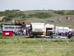 CRAVEN, SASK : July 11, 2019 -- Campers get ready for Country Thunder Saskatchewan near Craven. TROY FLEECE / Regina Leader-Post
