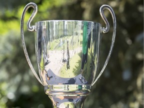 SASKATOON,SK--JULY 18/2019-0719 Sports Mid-Am golf- The President's Cup trophy the final round of the Saskatchewan Amateur and Saskatchewan Mid-Amateur menÕs golf championships at Saskatoon Golf and Country Club in Saskatoon, SK on Thursday, July 18, 2019.