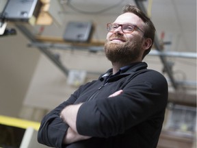 Max Birk in the USask Interaction Lab.