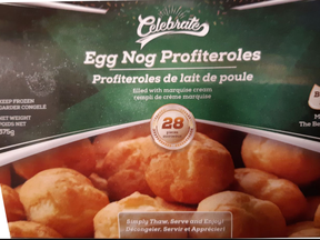 Egg Nog Profiteroles have been recalled in B.C., Alberta and Saskatchewan.