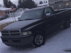 RCMP are searching for a black 1997 Dodge 1500 pickup truck in relation to the homicide of Tiki Laverdiere.