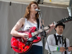 Megan Nash performs during the Regina Folk Festival
