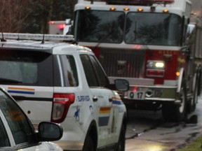 RCMP and emergency crews responded to the scene