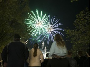 The Nutrien Fireworks Festival at River Landing in Saskatoon.