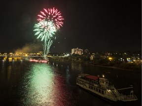 The annual Nutrien Fireworks Festival at River Landing in Saskatoon.